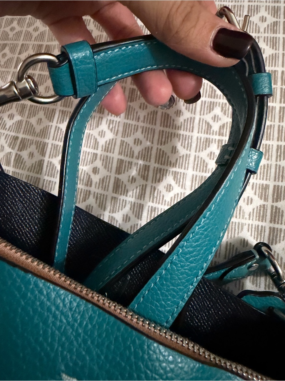 Coach Mollie Bucket Bag 22 | Teal - Picture 6 of 8